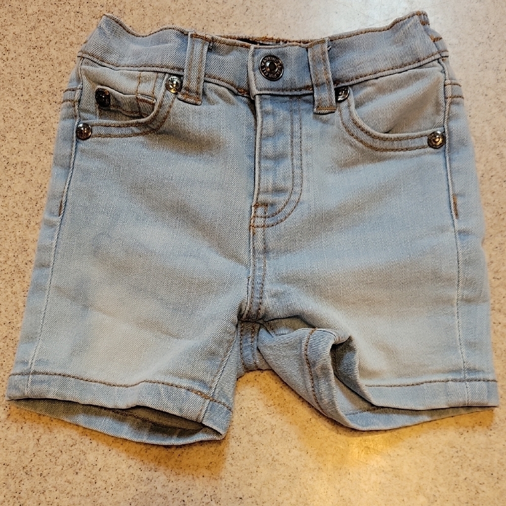 7 For All Mankind Light Blue Kids Shorts Size 12 Months